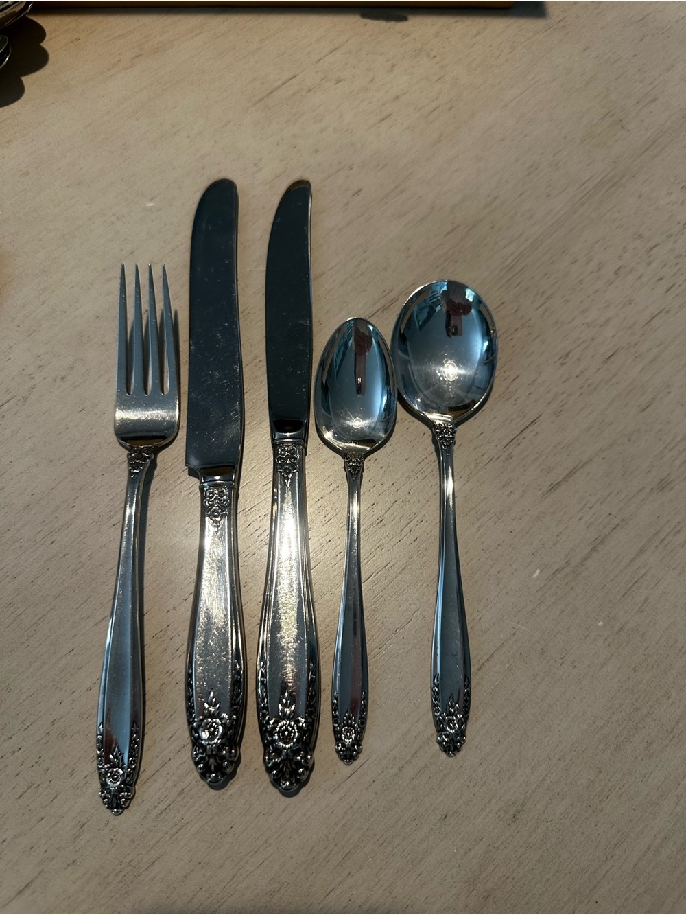 International Sterling Prelude 48 Pc Sterling Silver Flatware Set Service for 12